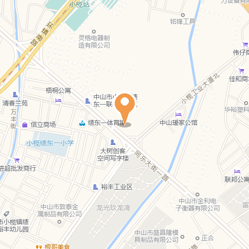 地图位置：中山市小榄镇民安南路63号